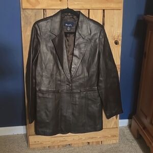 Dark brown 100% leather